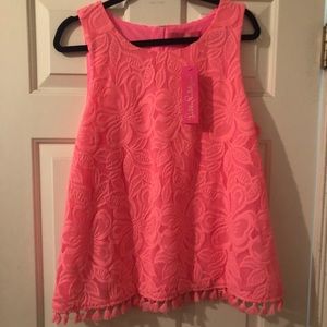 Lilly Pulitzer. Lace and tassel. new with tags.